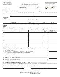 Document preview: Form 51A113(O) Consumer's Use Tax Return - Kentucky