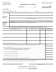Form 51A113(O) Consumer&#039;s Use Tax Return - Kentucky