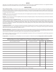 Form 51A113(O) Consumer&#039;s Use Tax Return - Kentucky, Page 2