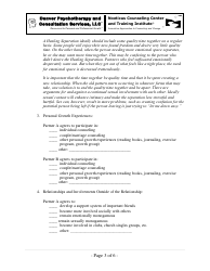 Healing Separation: Agreement Form - Denver Psychotherapy and Consultation Services, Llc, Page 3