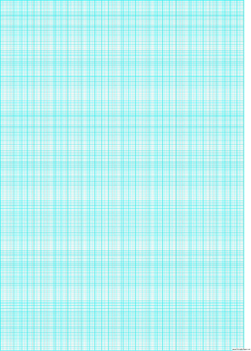 Preview of Cyan Graph Paper Template