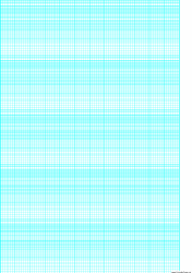 Document preview: Cyan Semi-log Paper Template With 12 Divisions by 5-cycles