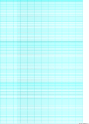 Document preview: Cyan Semi-log Paper Template With 12 Divisions by 3-cycles
