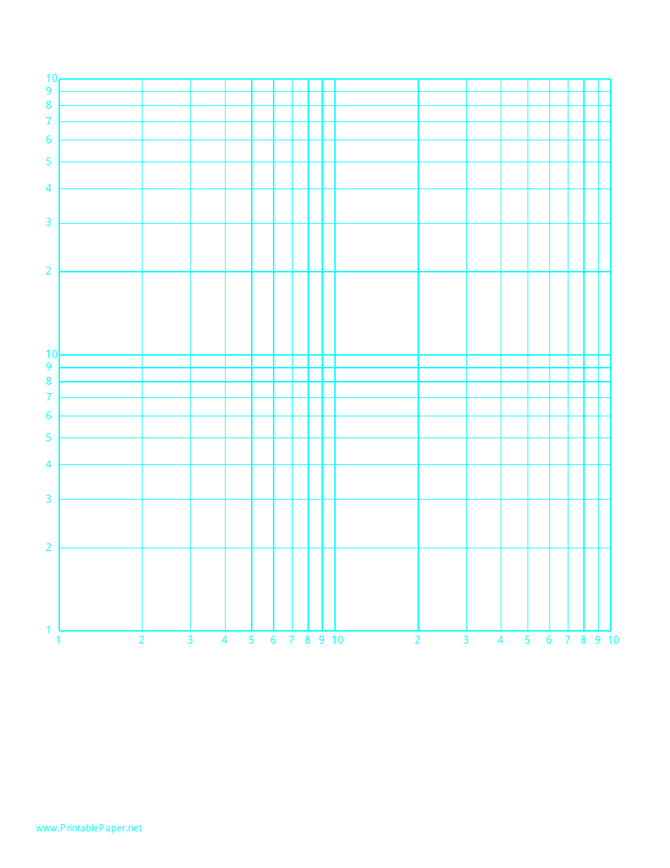 Log-Log paper with logarithmic horizontal and vertical axes