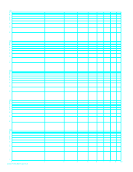 Document preview: Log-Log Paper With Logarithmic Horizontal Axis (One Decade) and Logarithmic Vertical Axis (Five Decades) on Letter-Sized Paper