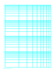 Document preview: Log-Log Paper With Logarithmic Horizontal Axis (One Decade) and Logarithmic Vertical Axis (Four Decades) on Letter-Sized Paper Template