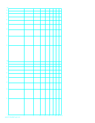 Document preview: Log-Log Paper With Logarithmic Horizontal Axis (One Decade) and Logarithmic Vertical Axis (Two Decades) With Equal Scales on Letter-Sized Paper Template