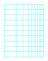 Document preview: Semi-log Paper With Logarithmic Horizontal Axis (One Decade) and Linear Vertical Axis on Letter-Sized Paper