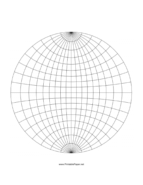 Polar Graph Paper Sphere