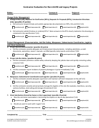 Contractor Evaluation Form - Los Angeles Unified School District, Page 2