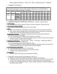 Fitness Appraisal Form - Section 101-mq, Page 2
