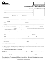 Document preview: Form YG5047 Application for a Fractional Claim - Yukon, Canada