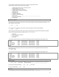 Swine Influenza Healthcare Worker Case Report Addendum Form, Page 2