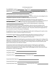 Document preview: Co-brokerage Agreement Form