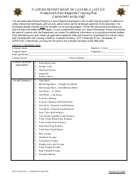 Document preview: Form ADSD-010 Protective Action Response Training Plan Contracted Facility Staff - Florida