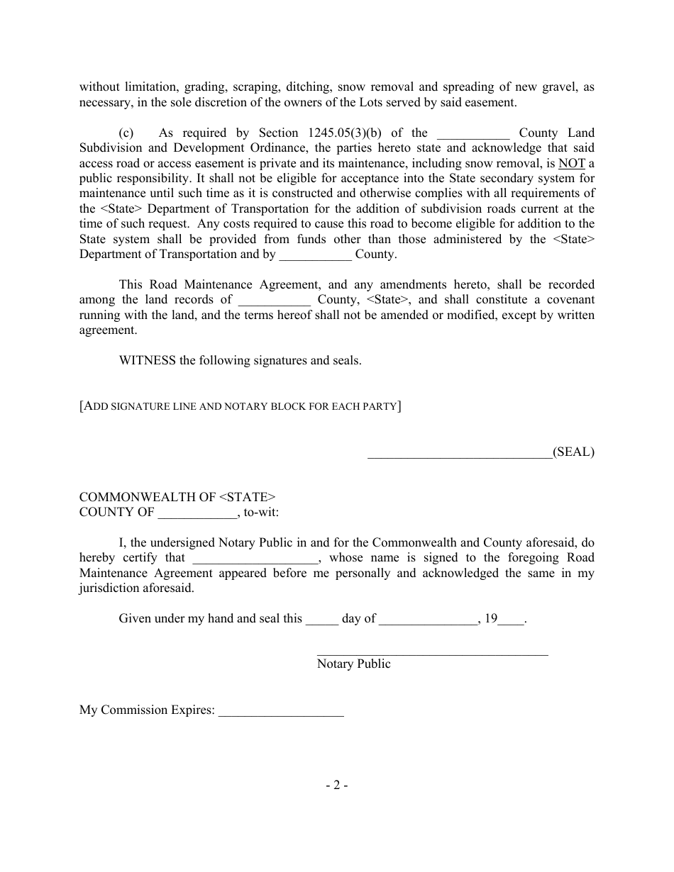 private-road-maintenance-agreement-template-fill-out-sign-online-and