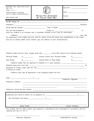 Form AOC-820 &quot;Petition for Appointment of Trustee Under Will&quot; - Kentucky