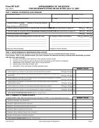 Document preview: Form ET6.01 Appraisement of the Estate for Decedents Dying on or After July 13, 2001 - West Virginia
