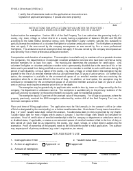 Form RP-466-D [WESTCHESTER] Application Form for Volunteer Firefighters / Ambulance Workers Exemption (For Use in Westchester County Only) - New York, Page 2