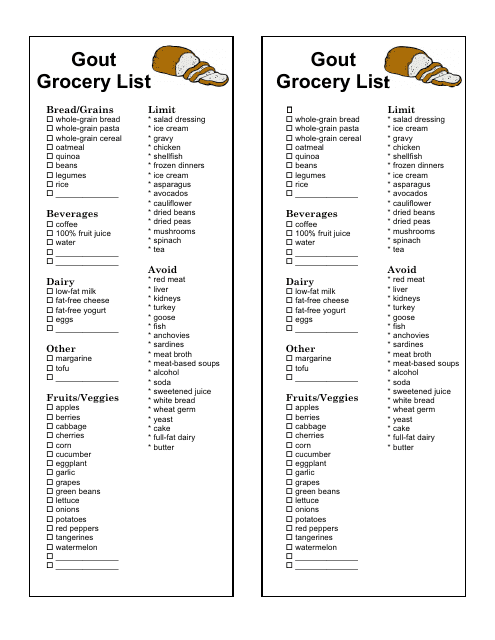 gout-grocery-list-printable