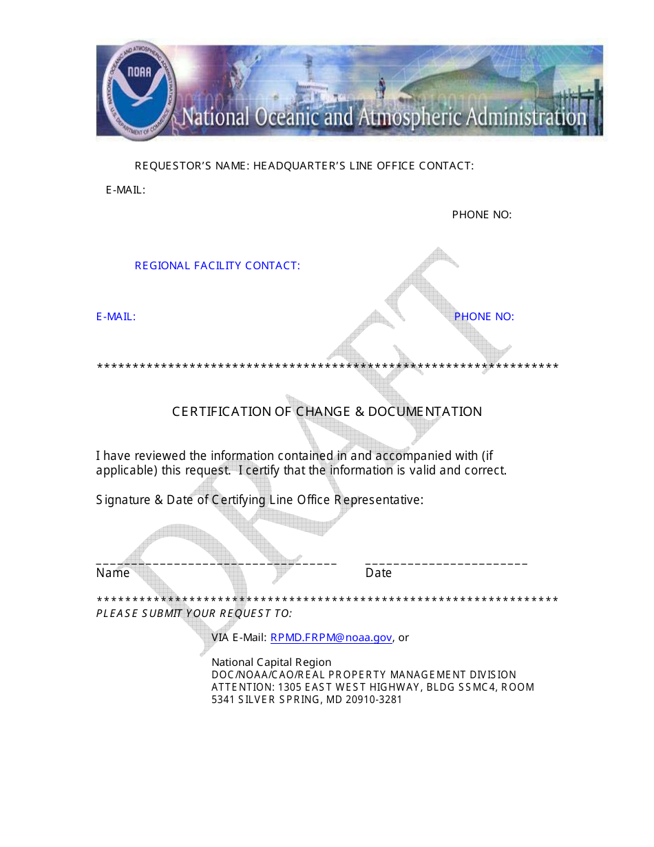 Property Change Request Draft Form for Commercially Leased / Agreements and Owned Property, Page 6