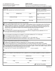 Form EOIR-27 &quot;Notice of Entry of Appearance as Attorney or Representative Before the Board of Immigration Appeals&quot;