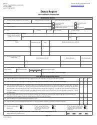 Form C-1FR Farm &amp; Ranch Employment Registration - Status Report - Texas