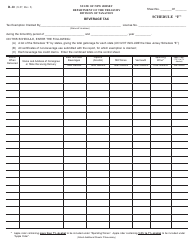 Document preview: Form R-10 Schedule F Beverage Tax - New Jersey