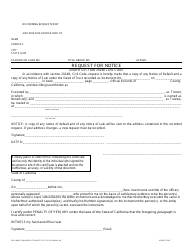 Document preview: Request for Notice - Stewart Title of California, Inc. - California