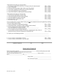 Form MVD-362 Applicant Questionnaire for the Licensing of Dealers, Transporters, Loaners or Recyclers - Maine, Page 2