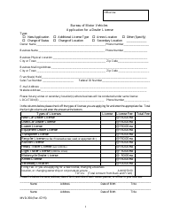 Document preview: Form MVD-350 Application for a Dealer License - Maine