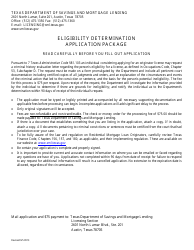 Eligibility Determination Application - Texas
