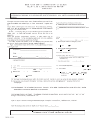 Document preview: Form SH900.2 Injury and Illness Incident Report - New York