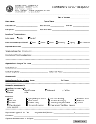 Document preview: Community Event Request Form - Dutchess county, New York
