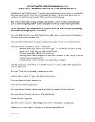 Report on Test and Maintenance of Backflow Prevention Device - Suffolk County, New York, Page 2