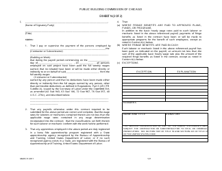 Form RE-48 Exhibit N Contractor&#039;s Payroll Record - Public Building Commission of Chicago - City of Chicago, Illinois, Page 2
