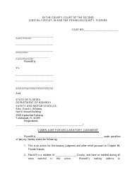 Declaratory Judgment Form - South Carolina, Page 2