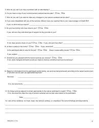 Form DHS-690 Targeted Case Management Contact Monitoring Form - Medicaid - Arkansas, Page 2