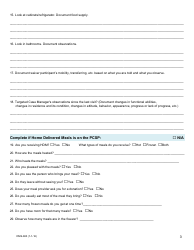 Form DHS-690 Targeted Case Management Contact Monitoring Form - Medicaid - Arkansas, Page 3