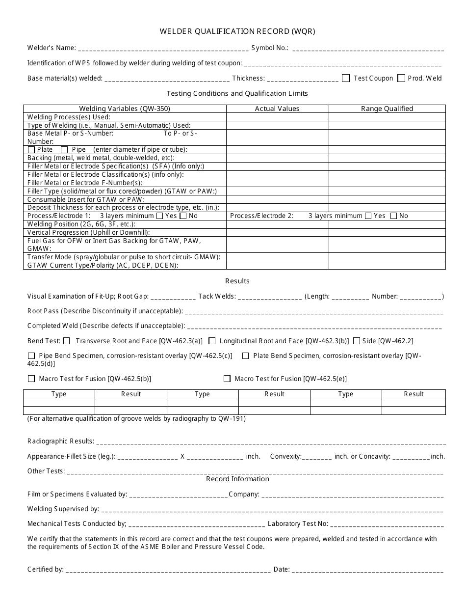 Application for Welders Test -unrestricted License - Manitoba, Canada, Page 2