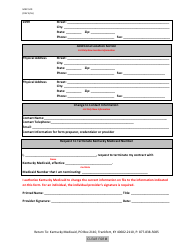 Form MAP-529 Kentucky Medicaid Change of Information Form - Kentucky, Page 2