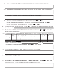Liability Application Form for Pest Control Program, Page 3