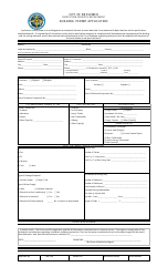 Document preview: Building Permit Application Form - City of Bessemer, Alabama