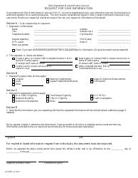 Form JFS04001 &quot;Request for Case Information&quot; - Ohio