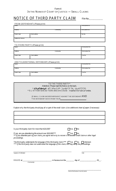 Form 4 Printable Pdf