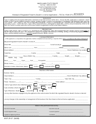 Form MSP29-57 &quot;Renewal of Regulated Firearms Dealer's License Application&quot; - Maryland