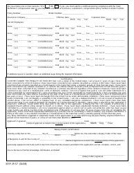 Form MSP29-57 Renewal of Regulated Firearms Dealer&#039;s License Application - Maryland, Page 2
