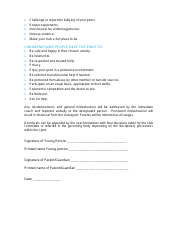 Code of Conduct for Young People Template - Sample, Page 2