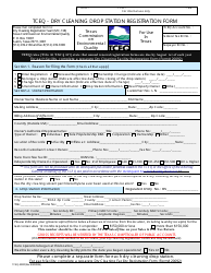Document preview: Form 20207 Dry Cleaning Drop Station Registration - Texas