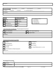 Occupational Therapy Clinic Evaluation Form - Health180, Page 2